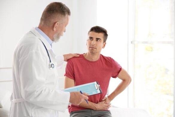 Prostatit belirtileri olan bir uzmana hitap etmek